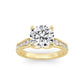 Above Love Star Lab Grown Diamond Engagement Ring in Yellow Gold (2 1/3 Ctw)