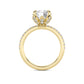 Above Love Star Lab Grown Diamond Engagement Ring in Yellow Gold (2 7/8 Ctw)