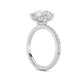 Above Love Star Lab Grown Diamond Engagement Ring in White Gold (3 1/2 Ctw)