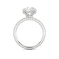 Above Love Star Lab Grown Diamond Engagement Ring in White Gold (3 1/2 Ctw)