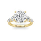 Above Love Star Lab Grown Diamond Engagement Ring in Yellow Gold (3 1/4 Ctw)