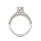 Above Love Star Lab Grown Diamond Engagement Ring in White Gold (2 1/4 Ctw)