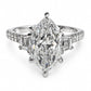 Dutch Marquise Lab Grown Diamond Engagement Ring in 14 Karat White Gold (2 1/2 Ctw)