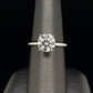 2.00 Carat Round Lab Grown Diamond Solitaire Engagement Ring in 14 Karat White Gold