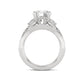Above Love Star Lab Grown Diamond Wedding Set in White Gold (3 1/4 Ctw)