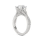 Above Love Star Lab Grown Diamond Wedding Set in White Gold (3 1/4 Ctw)