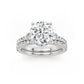 Above Love Star Lab Grown Diamond Wedding Set in White Gold (2 3/4 Ctw)