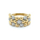1/2 Ctw Diamond Bubble Fashion Ring in 14 Karat Yellow Gold