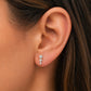 1/2 Ctw Lab-Grown Diamond Three-Stone Drop Earrings in 10K Yellow Gold