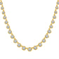 5/8 Ctw Bezel Set Diamond Necklace in Yellow Gold