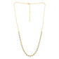 5/8 Ctw Bezel Set Diamond Necklace in Yellow Gold