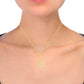 14K Yellow Gold Star of David Diamond Pendant Necklace - 1/4ct