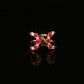 Ruby and Diamond Open Wrap Ring in Yellow Gold