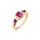 14K Rose Gold Ruby and Diamond Ring