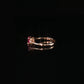 14K Yellow Gold Oval Ruby and Diamond Ring