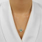 Rhythm of Love Lab Created Heart Shape Emerald Pendant in Sterling Silver