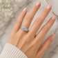 Above Love Star Round and Baguette Lab Grown Diamond Engagement Ring in White Gold (2 3/4 Ctw)