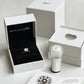 Above Love Star Oval and Round Three Stone Lab Grown Diamond Engagement Ring in Yellow Gold (3 Ctw)