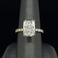 Radiant Hidden Halo Lab Grown Diamond Engagement Ring in Yellow Gold (4 1/2 Ctw)