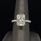 Radiant Hidden Halo Lab Grown Diamond Engagement Ring in White Gold (4 1/2 Ctw)