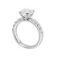Round Lab Grown Diamond Engagement Ring in White Gold (2 Ct Center)