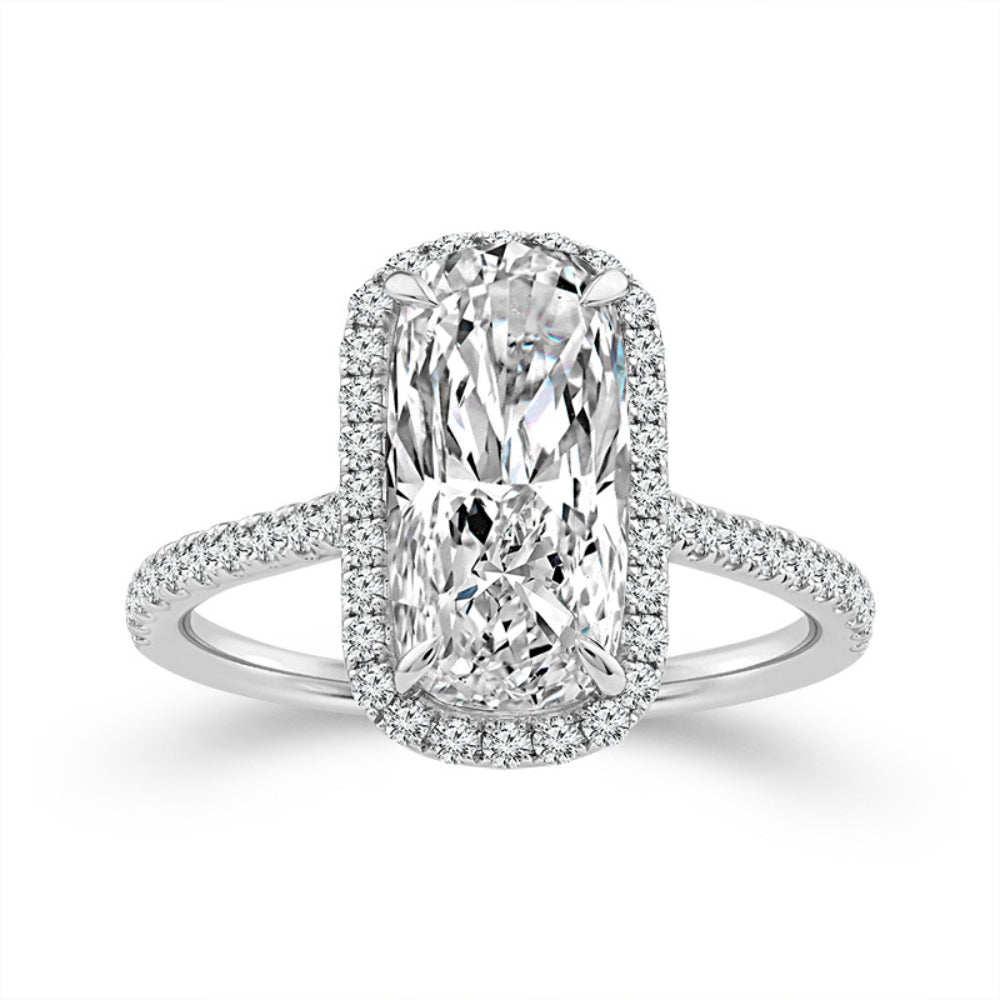 white gold dress rings for women Heart to Earth Ring in 18k White Gold with Diamonds
