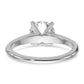 1 1/2 Carat Round Lab Grown Diamond Solitaire Engagement Ring in 14 Karat White Gold