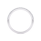 1/7 Ctw Classic Micro Pave Diamond Wedding Band in 14 Karat White Gold