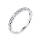 1/2 Ctw Classic Micro Pave Diamond Wedding Band in 14 Karat White Gold