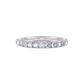 1/2 Ctw Classic Micro Pave Diamond Wedding Band in 14 Karat White Gold