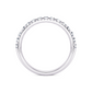 1/2 Ctw Classic Micro Pave Diamond Wedding Band in 14 Karat White Gold
