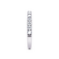 1/2 Ctw Classic Micro Pave Diamond Wedding Band in 14 Karat White Gold