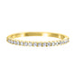 Shared Prong Diamond Wedding Band in 10 Karat Yellow Gold (1/7 Ctw)