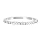 Shared Prong Diamond Wedding Band in 10 Karat White Gold (1/7 Ctw)