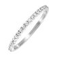 Shared Prong Diamond Wedding Band in 10 Karat White Gold (1/7 Ctw)