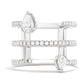 Robert Irwin Couture Paradox 3-Row Floating Diamonds Ring