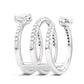 Robert Irwin Couture Paradox 3-Row Floating Diamonds Ring