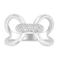 Silver Bold Diamond Fashion Ring