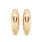 3/8 Ctw Diamond Domed Hoop Earrings in 14 Karat Yellow Gold