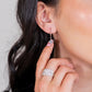 Star of Hope Diamond Dangle Earrings in Sterling Silver (1/10 Ctw)