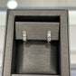 Diamond Huggie Hoop Earrings in Sterling Silver