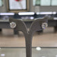4 Prong Round Lab Grown Diamond Stud Earrings in White Gold (4 Ctw)