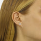 4 Prong Round Lab Grown Diamond Stud Earrings in White Gold (4 Ctw)