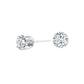 Round Lab Grown Diamond Stud Earrings in 14 Karat White Gold (3/4 CTW)
