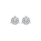 Martini Set Natural Diamond Stud Earrings in 14 Karat White Gold (1/4 CTW)