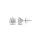 Martini Set Natural Diamond Stud Earrings in 14 Karat White Gold (1/4 CTW)