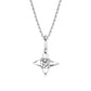 Star of Hope Diamond Pendant in 14 Karat White Gold (1/10 Ctw)