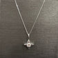 Star of Hope Diamond Pendant in 14 Karat White Gold (1/10 Ctw)