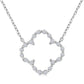 Silver Clover Petite Diamond Fashion Pendant