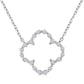 Silver Clover Petite Diamond Fashion Pendant
